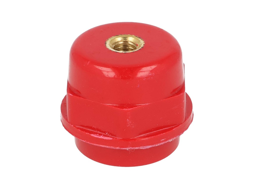 INS-25 — AISLADOR DE RESINA, AWG 25mm, ROSCA M6, CON TORNILLOS 6 X 25 PAVONADOS, AISLAMIENTO 6KV