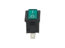 TP-KCD-GL — SWITCH ILUMINADO VERDE 1P 1T, 6A/250VCA, 10A/125VCA, 12.5X18mm 4 TERMINALES CICLOS: 10, 000