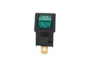TP-KCD-GL — SWITCH ILUMINADO VERDE 1P 1T, 6A/250VCA, 10A/125VCA, 12.5X18mm 4 TERMINALES CICLOS: 10, 000