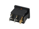 TP-KCD-YL — SWITCH ILUMINADO AMARILLO 1P1T, 6A/250VCA, 10A/125VCA, 12.5X18mm, 4 TERMINALES, CICLOS: 10, 000