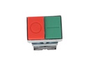 TP-P22D-RG — PULSADOR DOBLE VERDE/ROJO 22mm CON CONTACTOS, 1NA 1NC 22mm *NO SON A PRUEBA DE EXPLOSION*