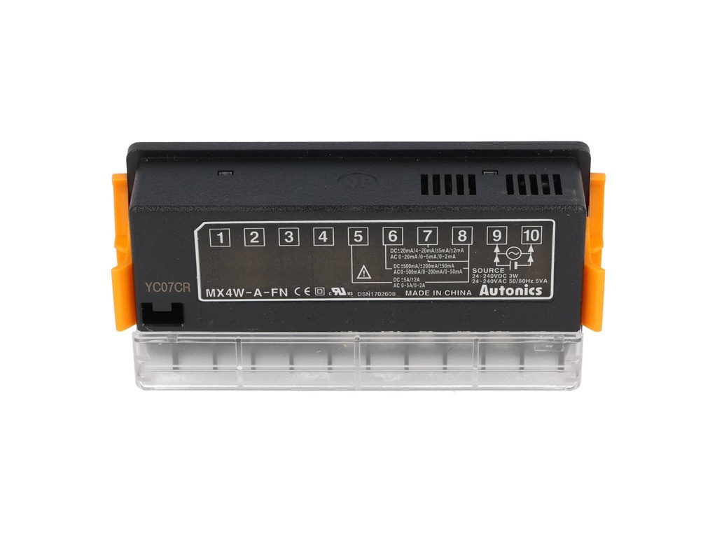 MX4W-A-FN — MEDIDOR CORRIENTE CA/CC 24/240VCA, PANEL24/240VCC