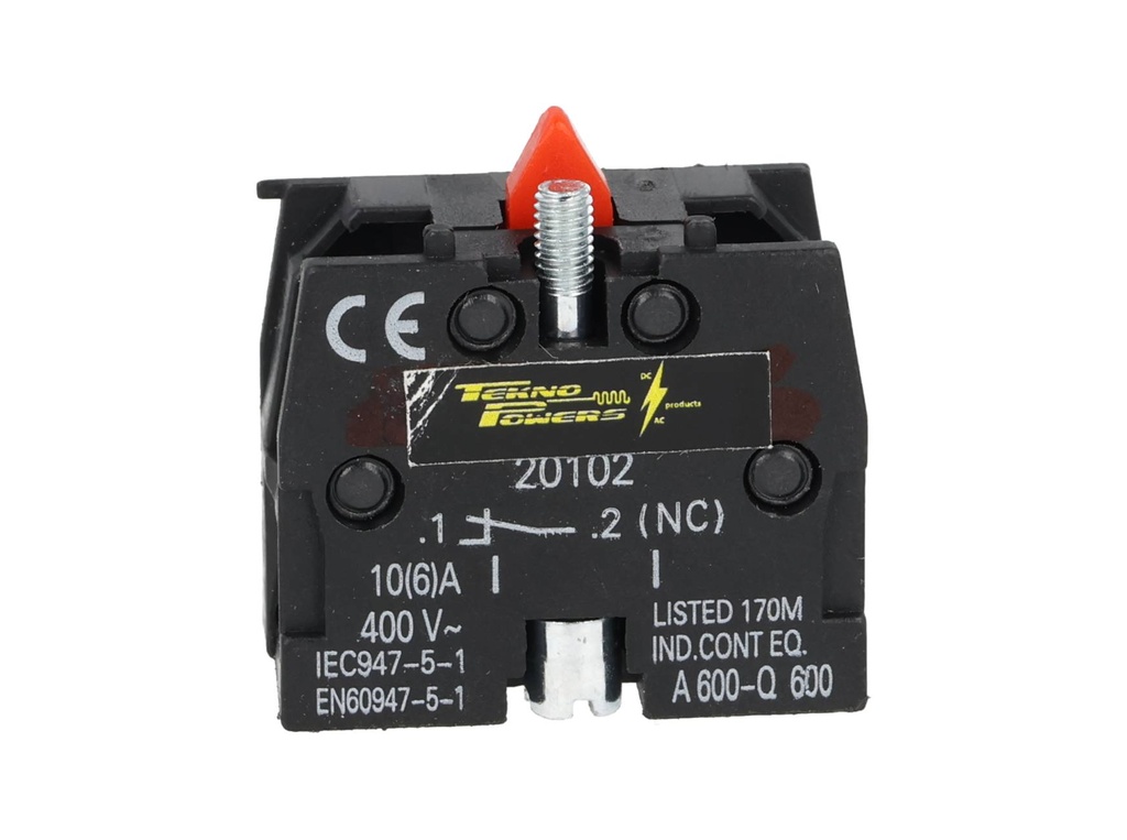 TP-B22XB2NC — BLOQUE DE CONTACTO NC 10A 400VCA*NO SON A PRUEBA DE EXPLOSION*