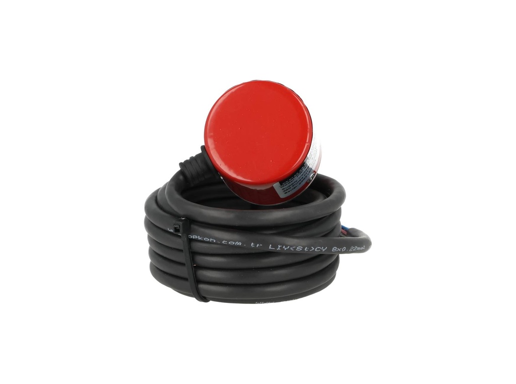 PRI40-360 — ENCODER INCREMENTAL F6mm, 360PPR, D40mm, SALIDA LINEAR DRIVER, ALIMENTACION 5-24VCD, SALIDAS A, B, Z Y ABZ INVERTIDAS, CUERPO ALUMINIO, CABLE 2.5METROS 