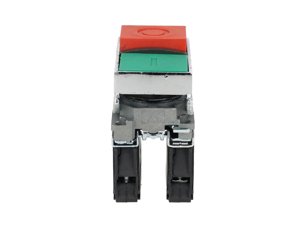 TP-XB4-DGR — BOTON PULSADOR METALICO DOBLE NA/NC 22mmVERDE/ROJO *NO SON A PRUEBA DE EXPLOSION*
