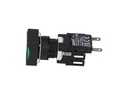 D100DDY — BOTON PULSADOR 16mm, NO ILUMINADO VERDE, RASANTE MOMENTANEO RECTANGULAR, INCLUYE 1CON NA (MAXIMO 2 CONTACTOS) 