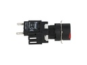D100YDK — BOTON PULSADOR 16mm, NO ILUMINADO ROJO, RASANTE MOMENTANEO RESTADO NDO INCLUYE 1 CON NA (MAXIMO 25 CONTACTOS) 