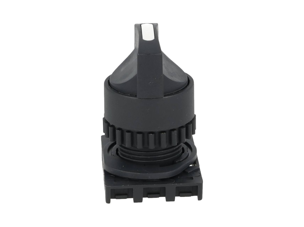 S2SR-S7W — SWITCH SELECTOR BLANCO MANIJA CORTA, 22mm, 3 POSICIONES MANTENIDO