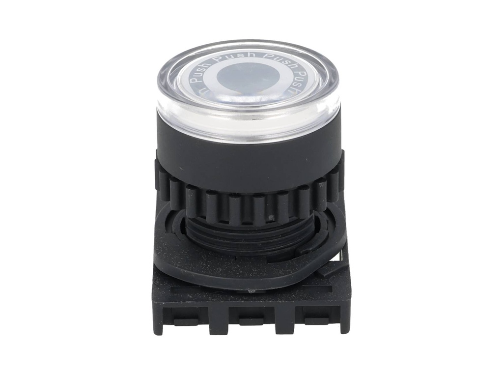 S2PR-P3W — BOTON PULSADOR LED BLANCO, 22MM