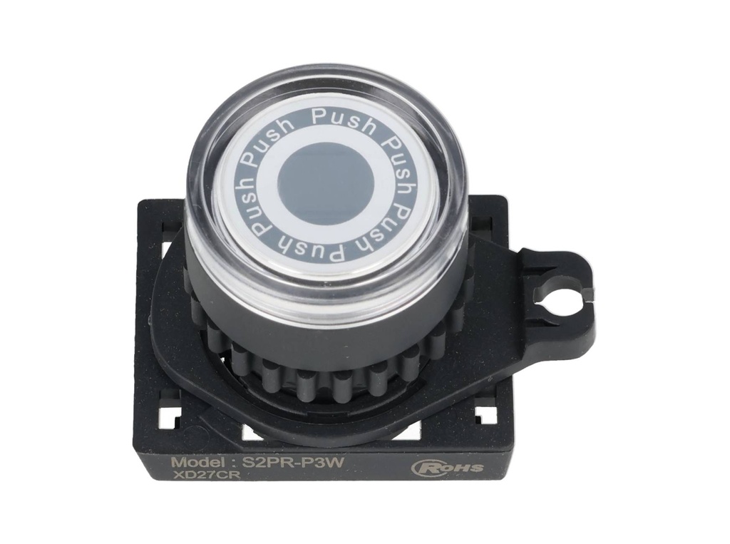 S2PR-P3W — BOTON PULSADOR LED BLANCO, 22MM