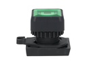 S2PRS-P3G — BOTON PULSADOR CUADRADO LED VERDE, 1A, 22mm