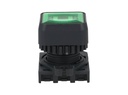 S2PRS-P3G — BOTON PULSADOR CUADRADO LED VERDE, 1A, 22mm