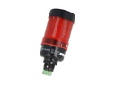 503-R110 — FAROLA ROTATIVA LED ROJO 50mm 110VCA CON BUZZER 80DB, BARRENO BASE 22mm