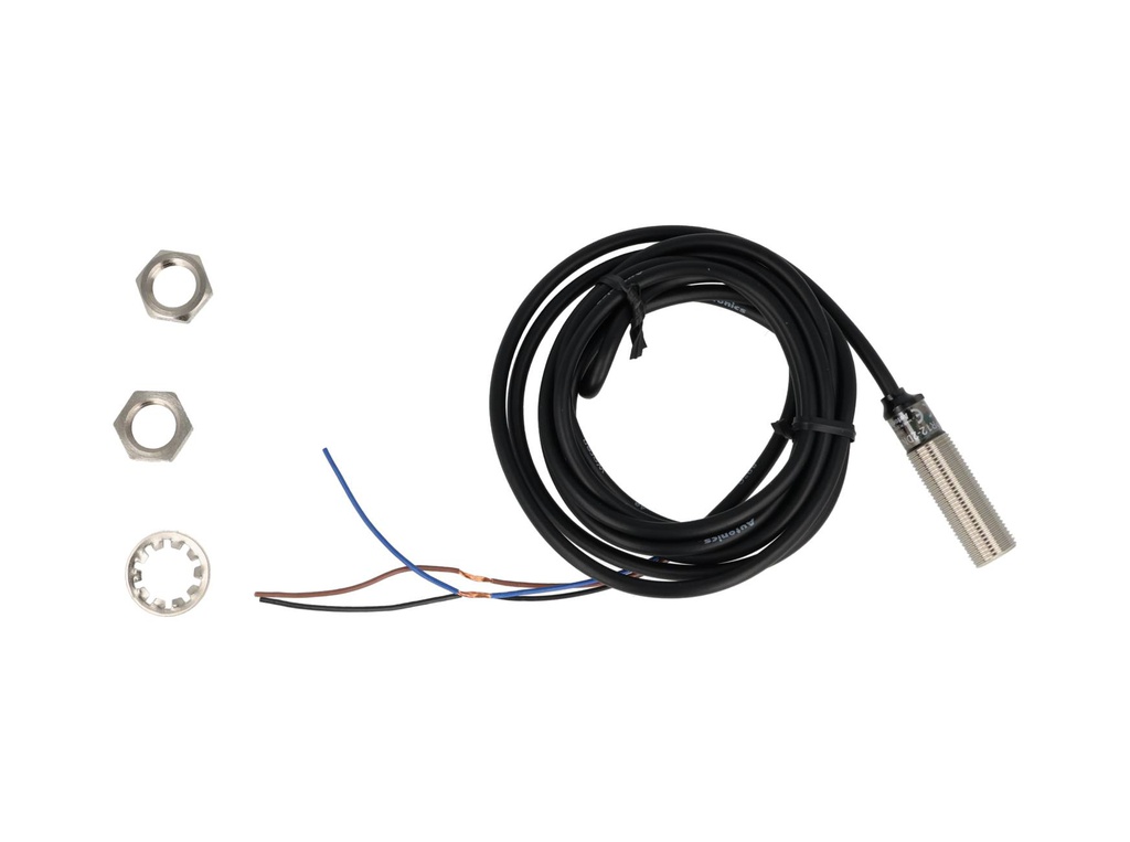 PR12-2DN2 — SENSOR INDUCTIVO NPN NC, SENSADO DE 2MM, 15-30VCD