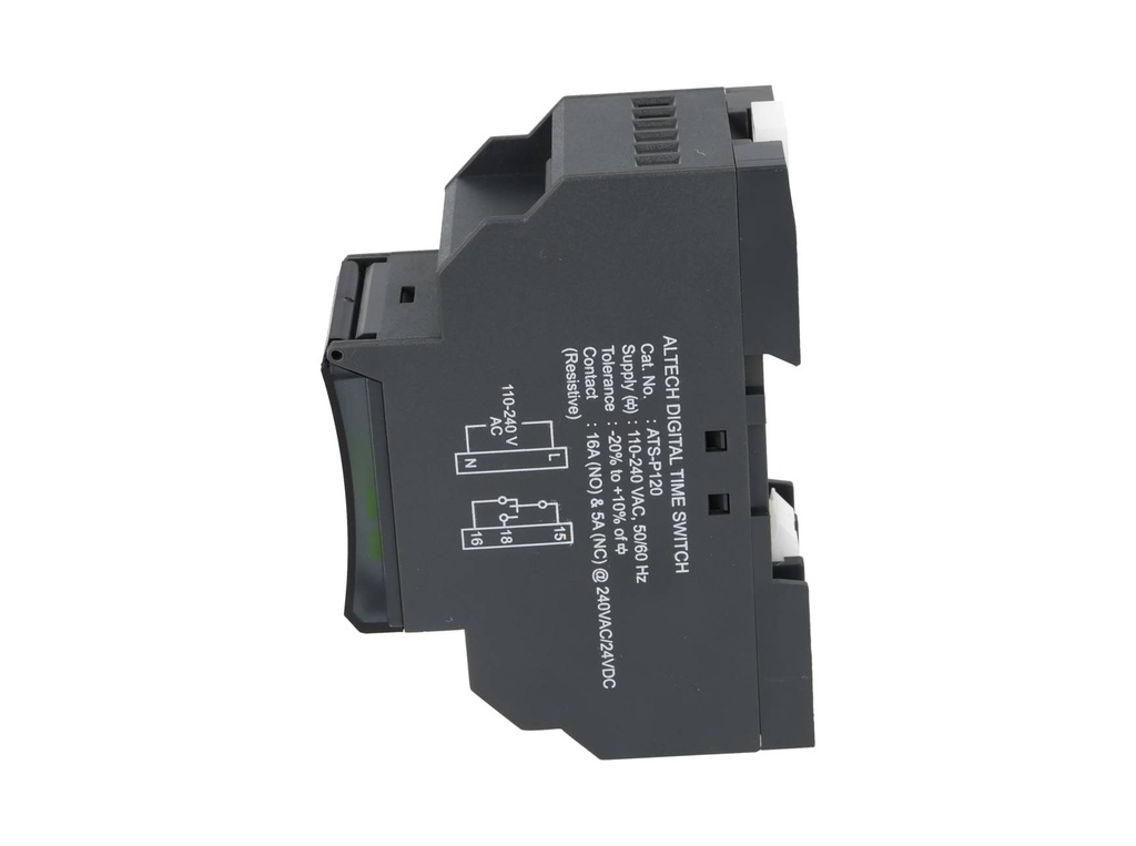 67DDT9 — TIMER DIGITAL CON HORARIO DE VERANO MEMORIA CON BATERIA, 110-240VCA, IP2T (NA16AMP, NC5AMP) 16 ON -OFF SEGUNDOS