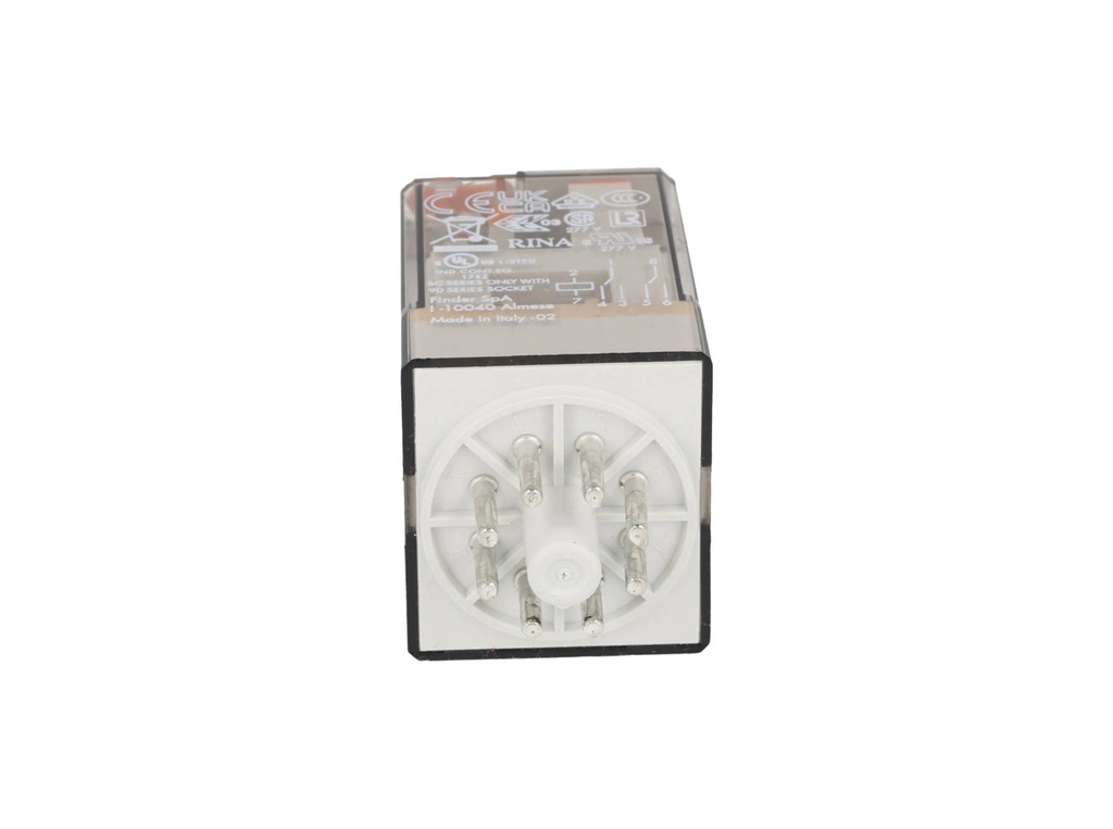 601281200040 — RELE OCTAL BOBINA120VCA, 10AMP 250VCA, 2P2T