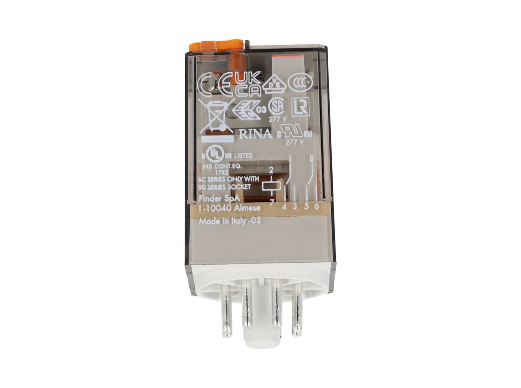 601281200040 — RELE OCTAL BOBINA120VCA, 10AMP 250VCA, 2P2T