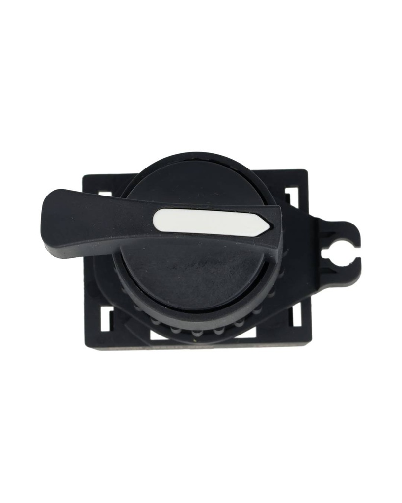 S2SR-S8W — SWITCH SELECTOR BLANCO MANIJA LARGA, 22mm, 3 POSICIONES MANTENIDO