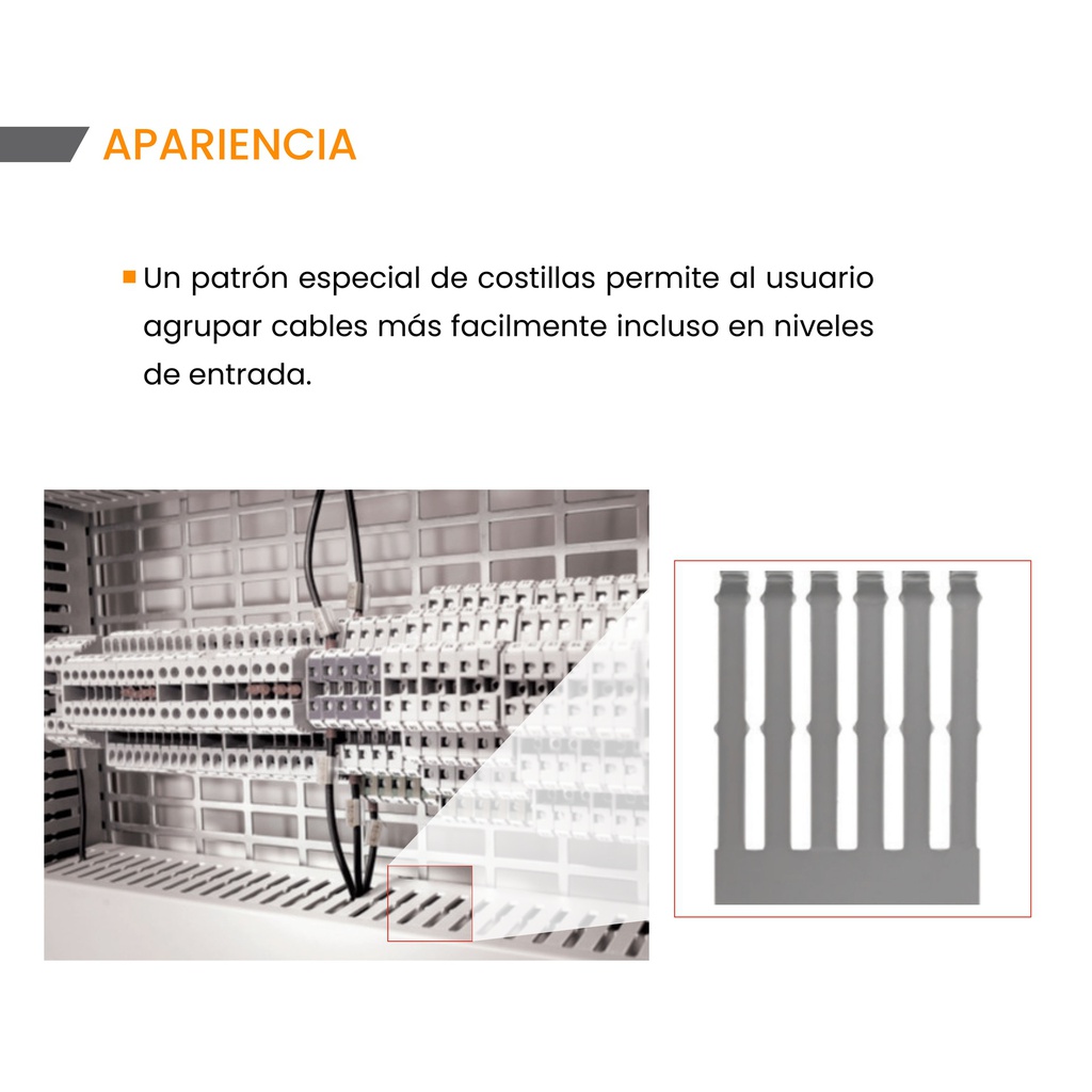 4SG E164 — Canaleta Ranurada 4mm Pvc Rigido 25x30mm 2pz De 1metro 