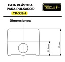 Caja Plástica Para Pulsador De 1 Orificio 22mm 2pza Tp-xj9-1