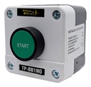 Caja + Botón Pulsador Verde Start +1na 3a 240v Tp-bb1no 2pza