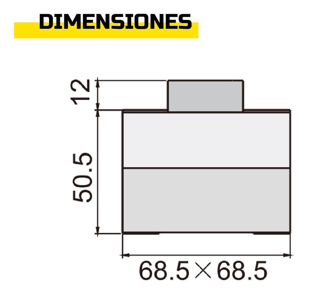 Caja + Botón Pulsador Verde Start +1na 3a 240v Tp-bb1no 2pza