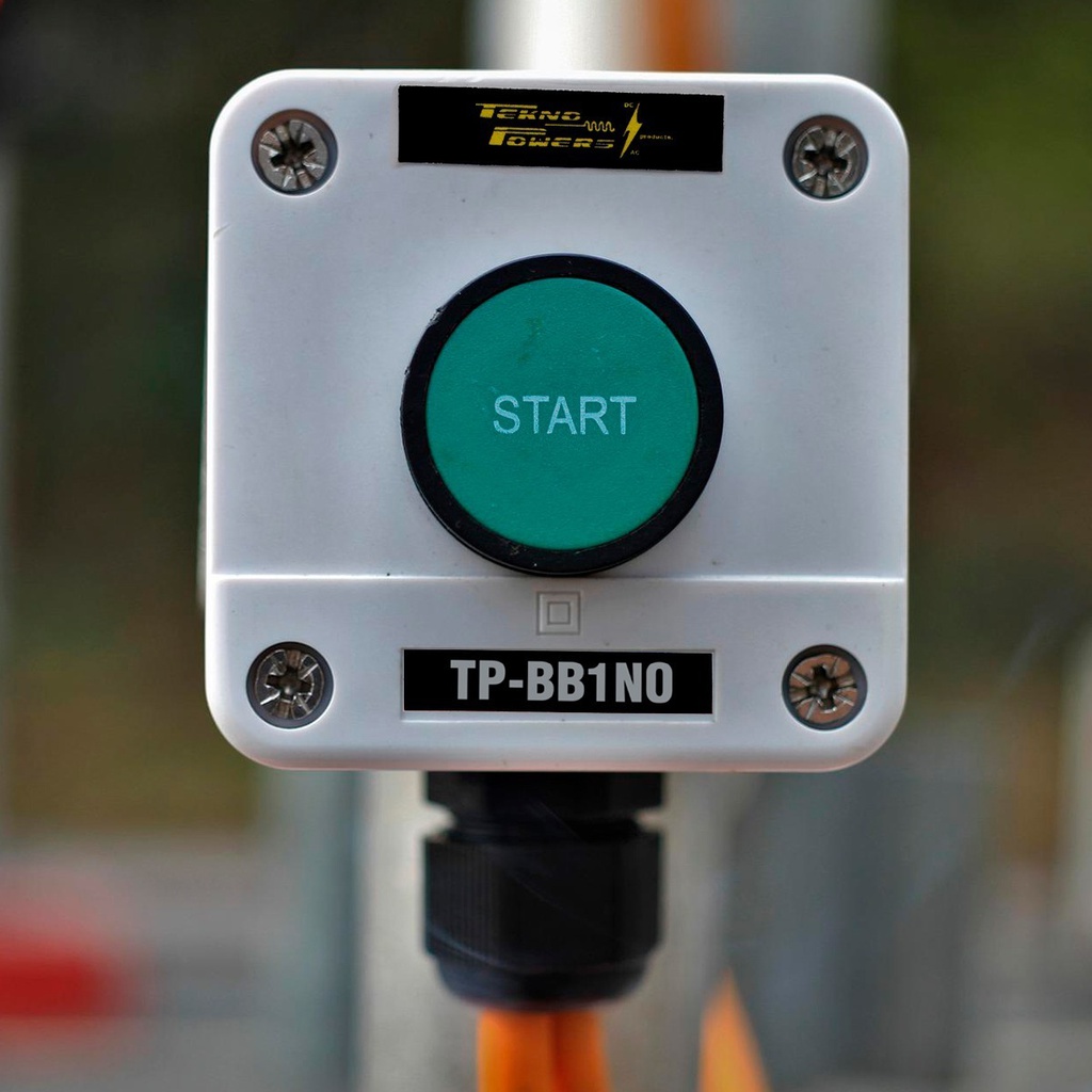 Caja + Botón Pulsador Verde Start +1na 3a 240v Tp-bb1no 2pza