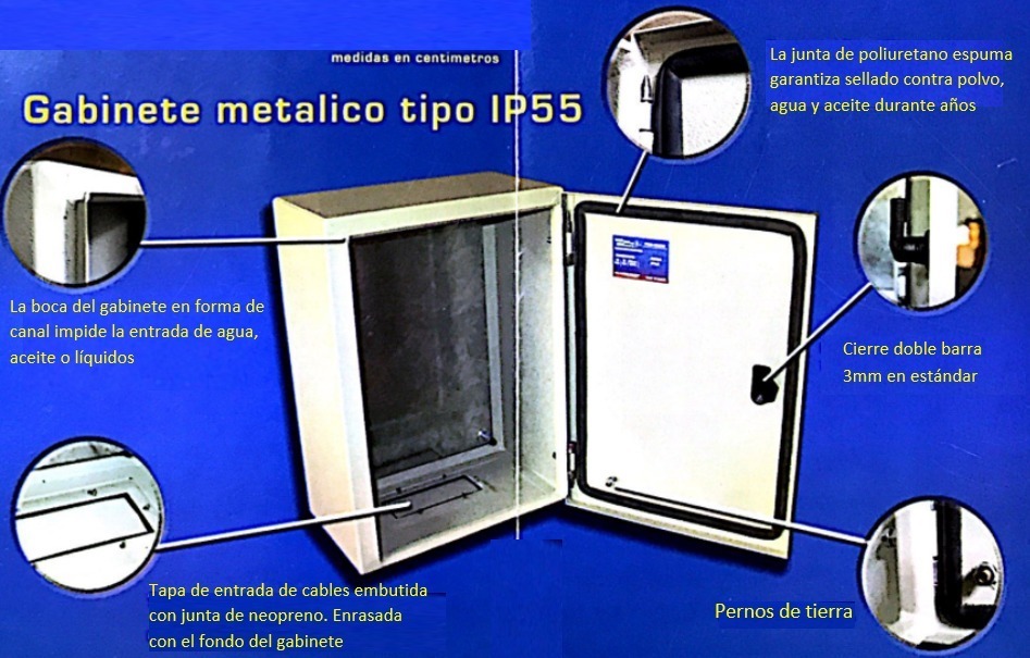 Gabinete Metálico Nema Con Chapa Tekno Powers Tpme302520