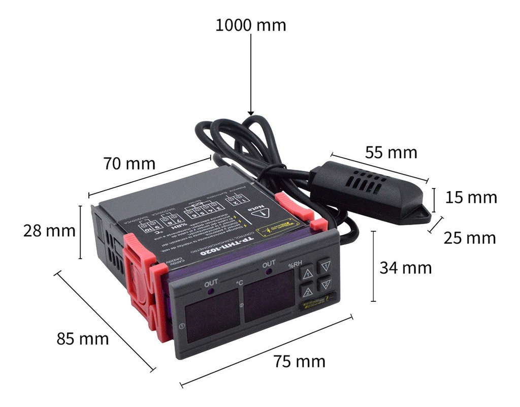 Control De Temperatura Y Humedad Para Incubadoras Stc-3028