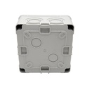 40201005 — CAJA CON KNOCKOUTS PRE-PERFORADOS PLASTICA ABS DE CONEXIONES 117X117X70.5MM. GRIS IP67