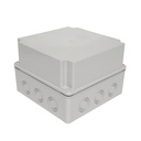 40205205 — CAJA CON KNOCKOUTS PRE-PERFORADOS PLASTICA ABS DE CONEXIONES 218X1218X146.5MM. GRIS IP67 CUBIERTA ELEVADA