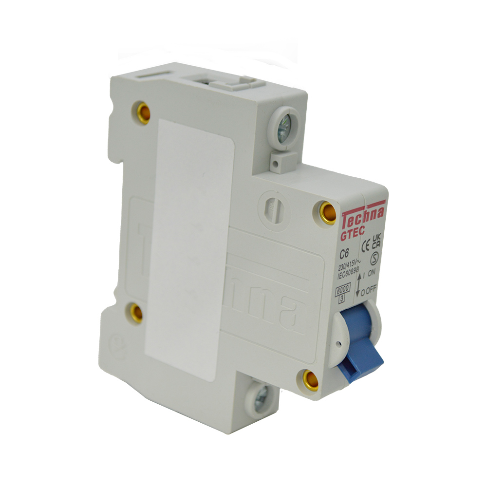 1C6 — INTERRUPTOR MINIATURA 1P 6AMP 230VCA PARA RIEL CURVA C