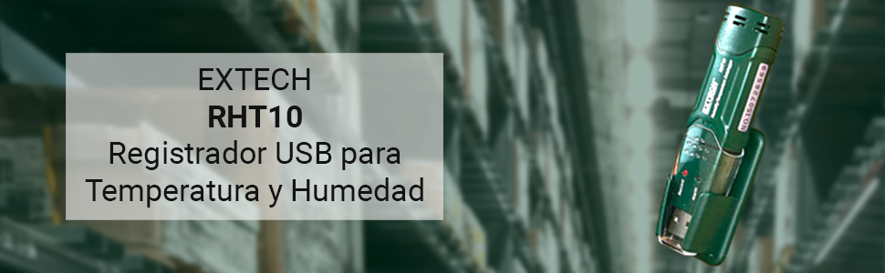 RHT10 - REGISTRADOR USB P/TEMP.Y HUMEDAD (40-70°C/0-100%) SELECCIÓN 2SEG. - 24HRS