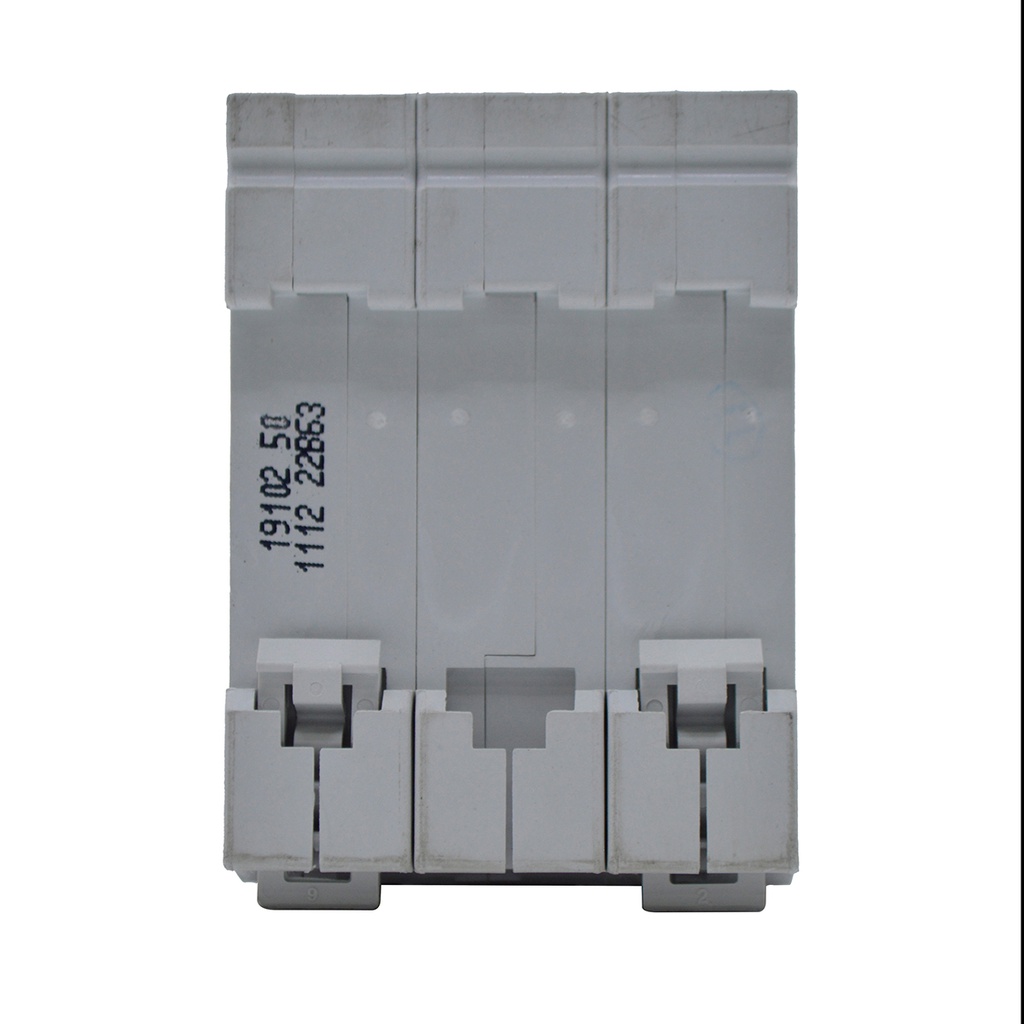 3B63 — INTERRUPTOR MINIATURA 3P 63AMP 440VCA PARA RIEL CURVA B