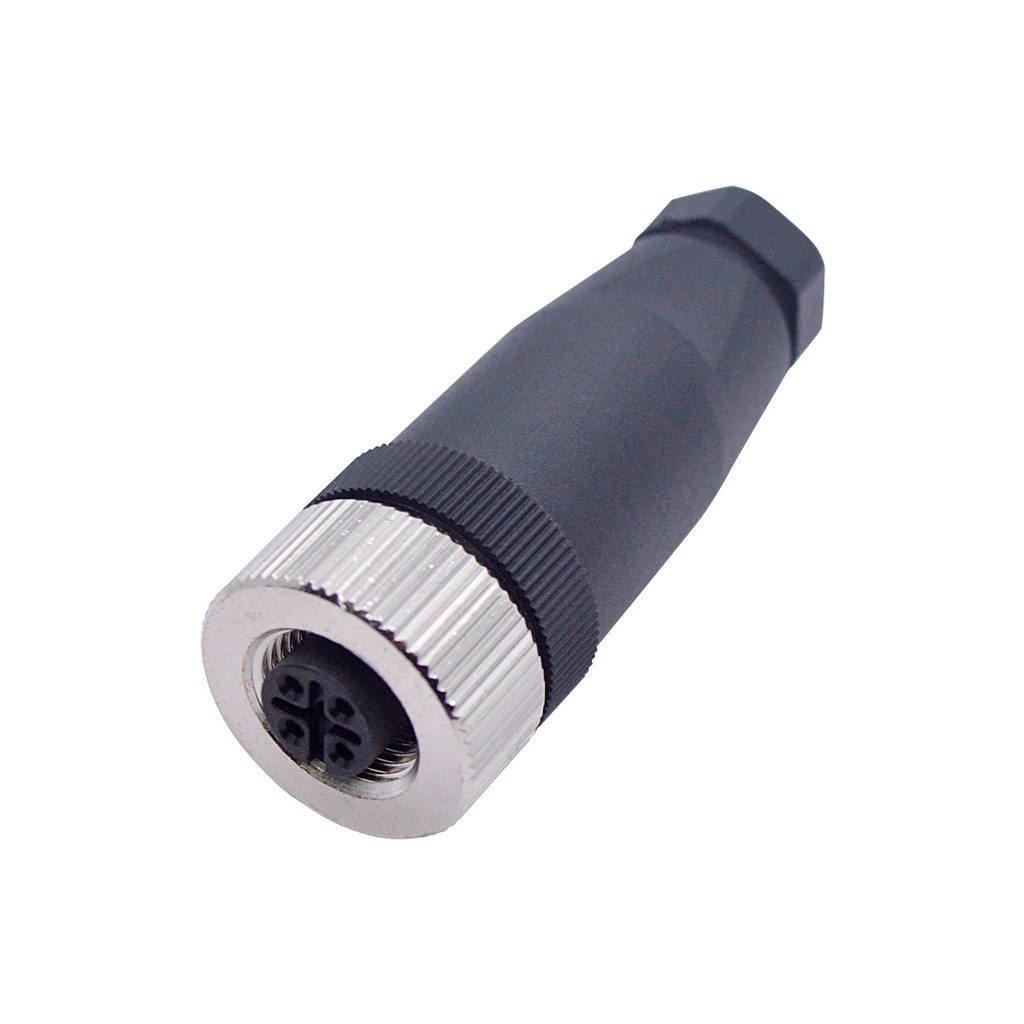 TP-CM12-4SF - CONECTOR M12, 4 PIN HEMBRA,  RECTO