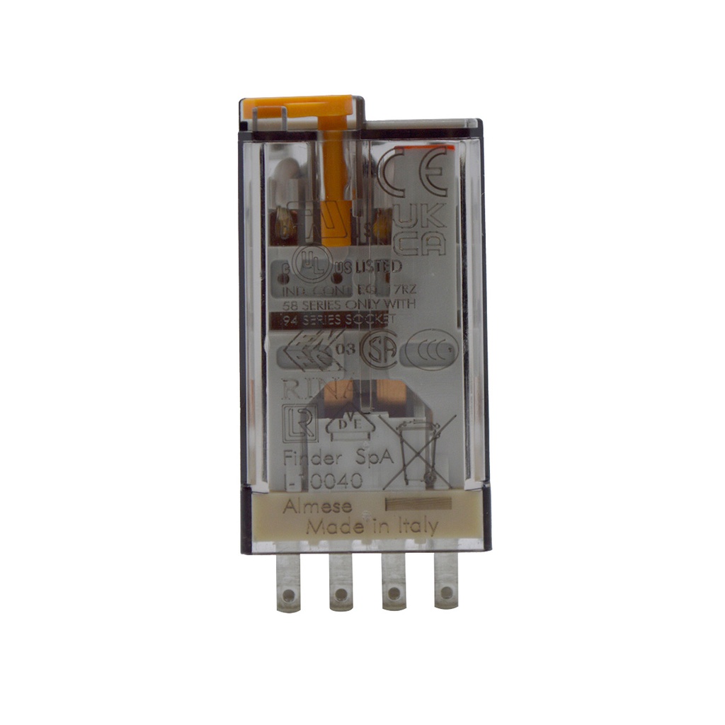 553480120040 - RELE 12VCA 4P2T 10AMP.