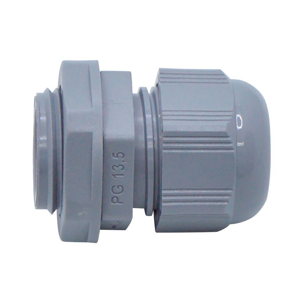 CG-PG13.5 — CONECTOR GLAND.PG13.5 12mm (7/16 ) POLIAM.GRIS INCLUYE TUERCA, BARRENO 13/16