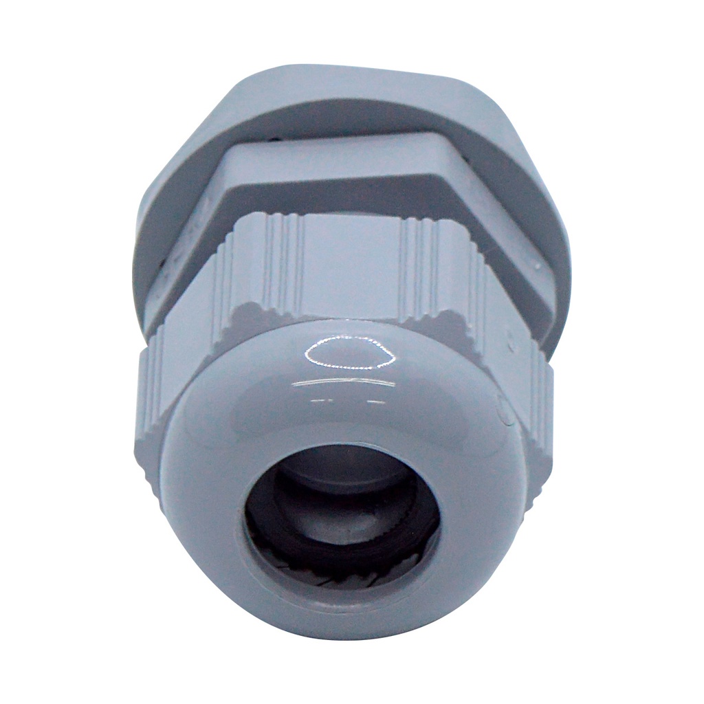 CG-PG13.5 — CONECTOR GLAND.PG13.5 12mm (7/16 ) POLIAM.GRIS INCLUYE TUERCA, BARRENO 13/16