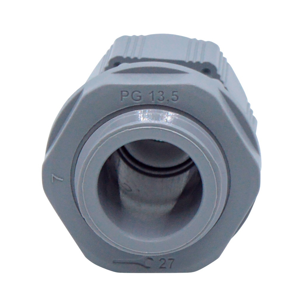 CG-PG13.5 — CONECTOR GLAND.PG13.5 12mm (7/16 ) POLIAM.GRIS INCLUYE TUERCA, BARRENO 13/16