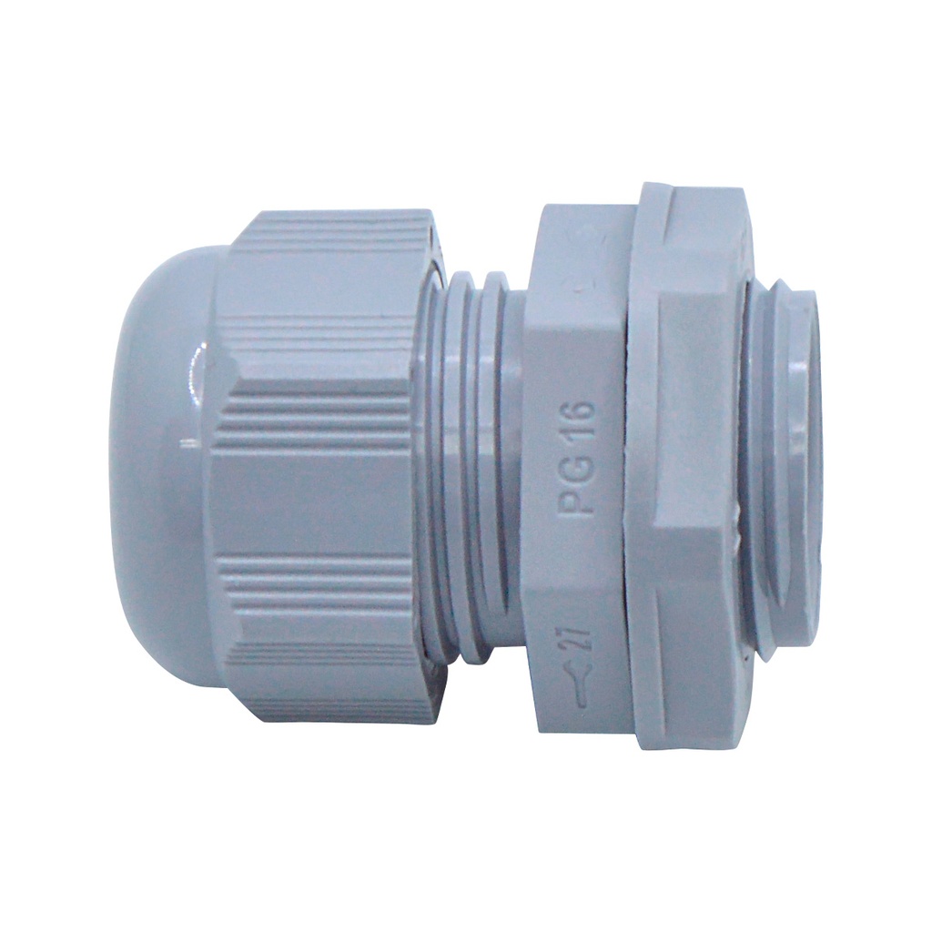 CG-PG16 — CONECTOR GLAND.PG16 14mm (1/2 ) POLIAM.GRS INCLUYE TUERCA, BARRENO 7/8