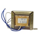 18V1A/120V - TRANSFORMADOR 18V 1AMP,ENTRADA 120VCA