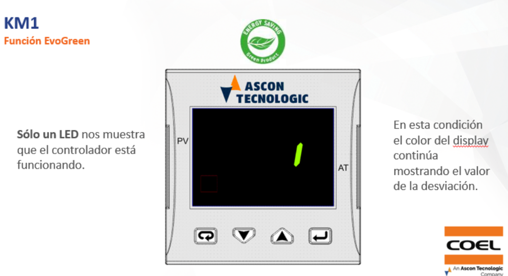 KM1-HCRR-D — CONTROL DE TEMPERATURA, 2 SALIDAS A RELE, Y CONFIGURABLE A TENSION 100-240V