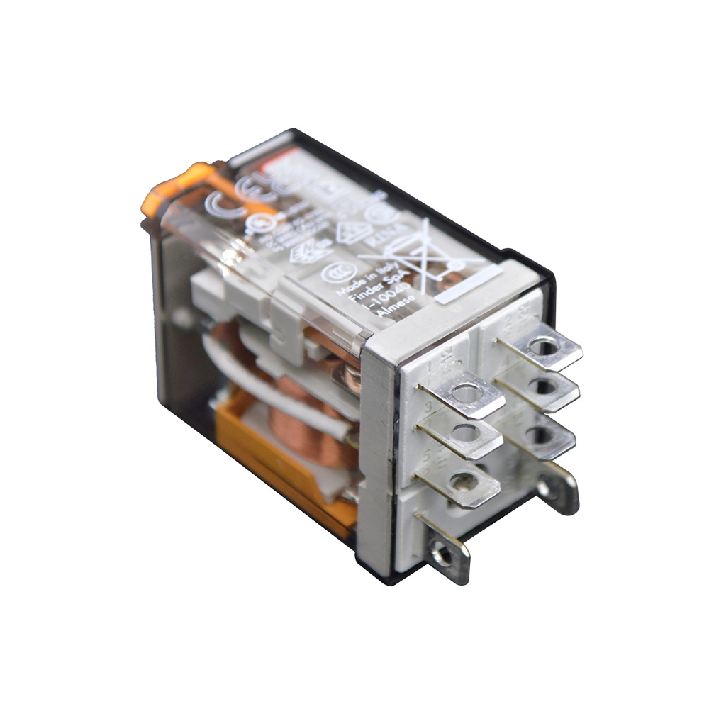 563281200040 - RELE FASTON 120VCA 2P2T 12AMP.