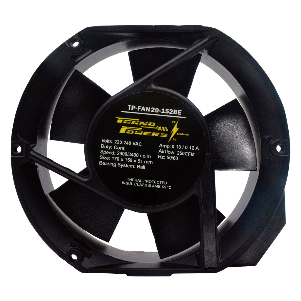 TP-FAN20-152BE - VENTILADOR 220VCA 6  260CFM C/BALERO