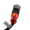 TP-M12NPN-4FS10 — CONECTOR CON LED NPN 4 PIN HEMBRA RECTO, CABLE DE 10 METROS