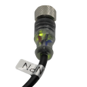 TP-M12NPN-4FS10 — CONECTOR CON LED NPN 4 PIN HEMBRA RECTO, CABLE DE 10 METROS