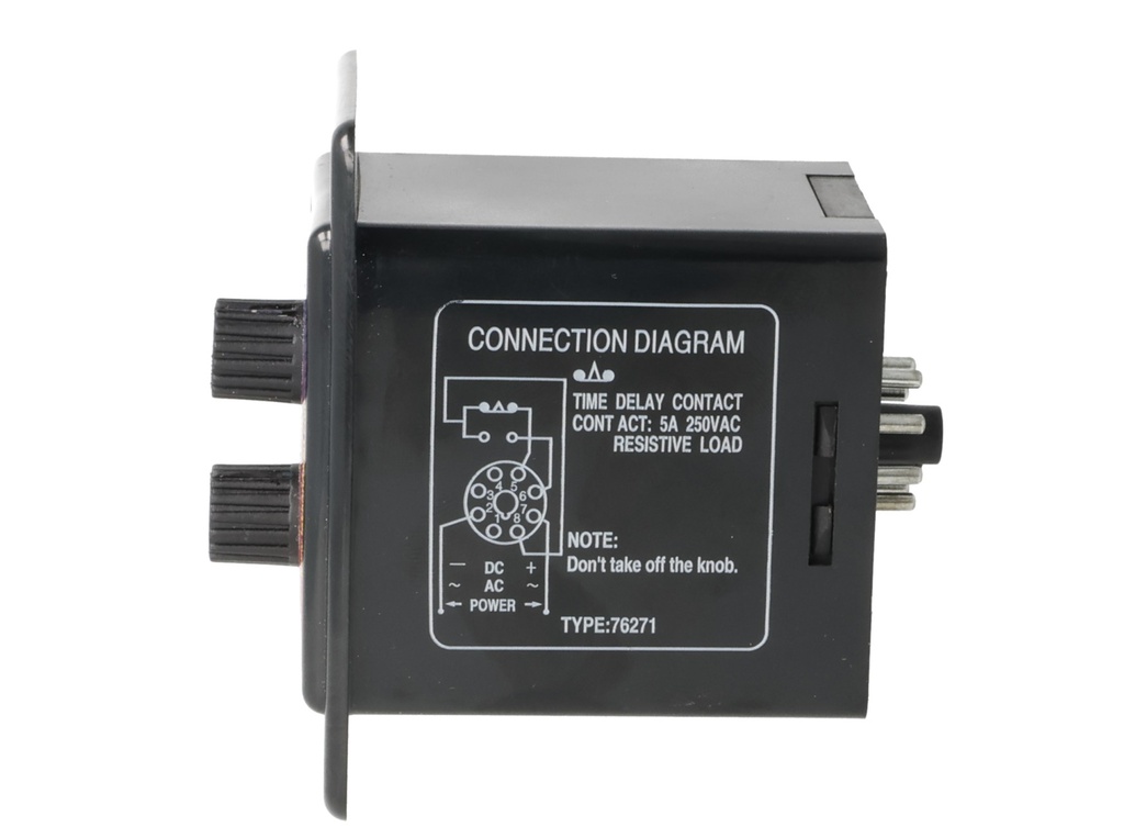 ATD-60S-110 — TIMER DOBLE 60SEG. 110VCA 8PINES CON LEDSALIDA RELEVADOR 5A/220VCA