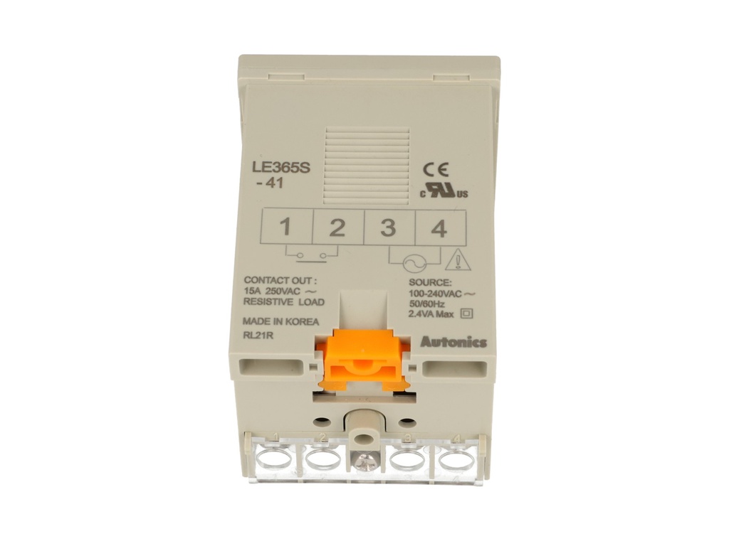 LE365S-41 - TIMER ANUAL 1/16DIN LCD SPDT 100-240VCA