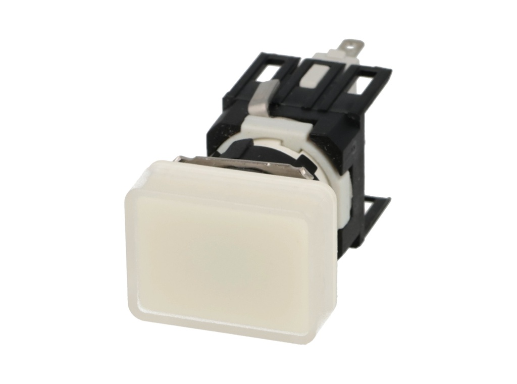 D050DXB — LAMPARA PILOTO 16mm CON LED, 24VCA/CD RECTANGULAR BLANCO