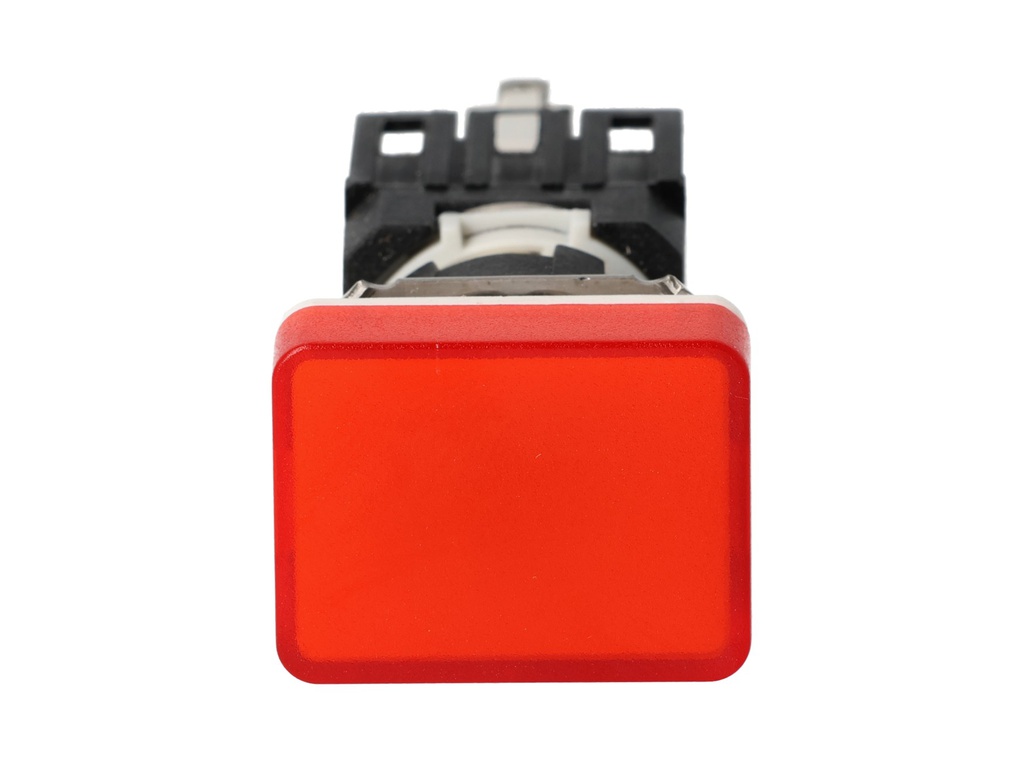 D060DXK — LAMPARA PILOTO 16mm CON LED, 24VCA/CD RECTANGULAR ROJO